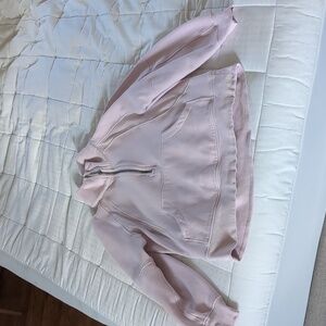 Lululemon Women's Medium/Large Pink Half Zip Pullover Sweatshirt